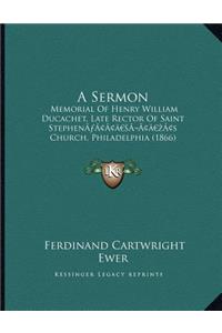 A Sermon