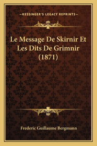 Message De Skirnir Et Les Dits De Grimnir (1871)
