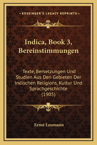 Indica, Book 3, Bereinstimmungen