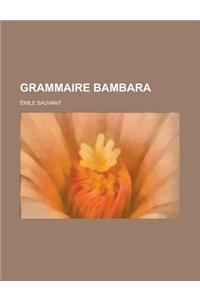 Grammaire Bambara