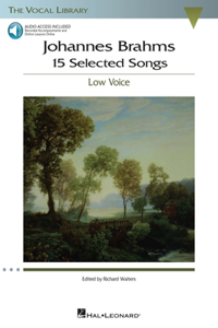 Johannes Brahms: 15 Selected Songs - Low Voice (Book/Online Audio)