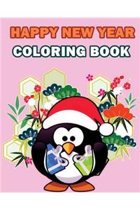 Happy New Year Coloring Book