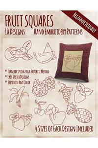 Fruit Squares Hand Embroidery Patterns