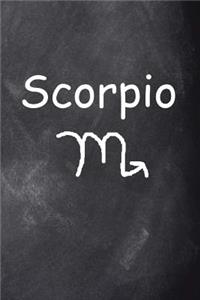 Scorpio Symbol Zodiac Sign Horoscope Journal Chalkboard