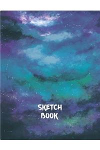 Sketch Book: Large Notebook for Drawing, Painting, Writing, Sketching or Doodling, 8.5x11" White Paper (Abstract Cover Design vol.4)