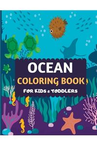 Ocean Coloring Book For Kids & Toddlers
