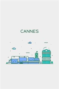 Cannes Minimalist Travel Notebook [Lined] [6x9] [110 pages]