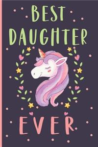 Best Daughter Ever Unicorn Journal