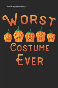 Worst Pumpkin costume ever