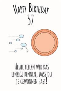 Happy Birthday 57 Heute feiern wir das einzige Rennen, dass du je gewonnen hast