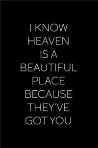 I Know Heaven Is A Beautiful Place Because They've Got You