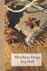 Christmas recipe log book
