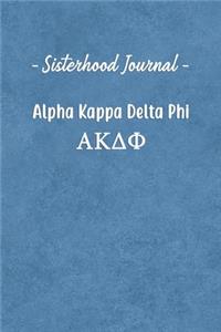 Sisterhood Journal Alpha Kappa Delta Phi