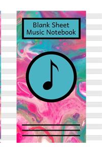 Blank Sheet Music Notebook