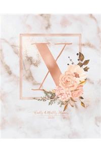 Weekly & Monthly Planner 2020 X