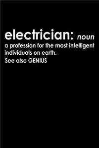 Electrician Definition: Hangman Puzzles - Mini Game - Clever Kids - 110 Lined Pages - 6 X 9 In - 15.24 X 22.86 Cm - Single Player - Funny Great Gift