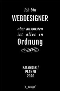 Kalender 2020 für Webdesigner