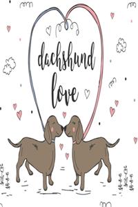 Dackel Notizbuch Dachshund Love