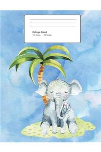 Elephant Composition Book College Ruled