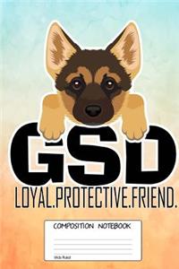 Gsd Loyal Protective Friend