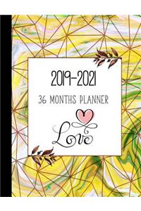 36 Months Planner 2019-2021