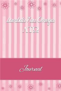 Lambda Tau Omega: Line Ruled Sorority Girls Journal - Great Present for Big or Lil Sister