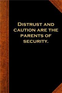 2019 Daily Planner Ben Franklin Quote Security Vintage Style