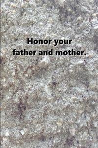 Religious Journal 4th Commandment Modern Stone