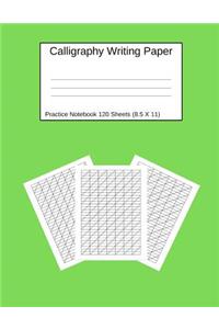 Calligraphy Writing Paper Practice Notebook 120 Sheets (8.5 X 11)