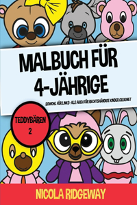 Malbuch für 4-Jährige (Teddybären 2)