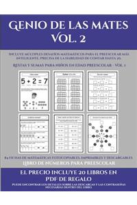 Libro de números para preescolar (Genio de las mates Vol. 2)