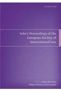 Select Proceedings of the European Society of International Law, Volume 2, 2008