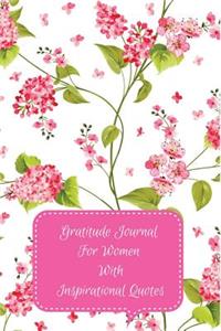 Gratitude Journal for Women with Inspirational Quotes