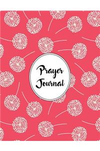 Prayer Journal Notebook Dandelions Pattern 8