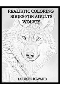 Realistic Coloring Books for Adults Wolves