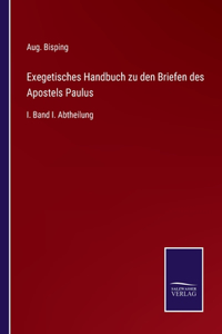 Exegetisches Handbuch zu den Briefen des Apostels Paulus