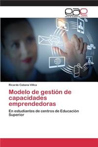 Modelo de gestión de capacidades emprendedoras