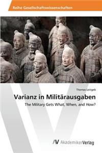 Varianz in Militärausgaben