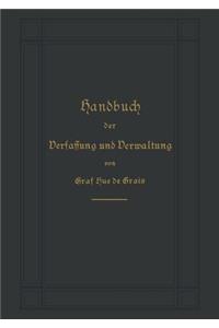Handbuch Der Verfassung Und Verwaltung in Preußen Und Dem Deutschen Reiche