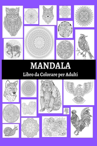 Mandala Libro da Colorare per Adulti