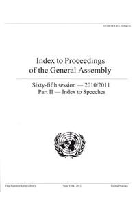 Index to Proceedings of the General Assembly 2010-2011