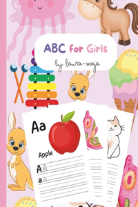 ABC for Girls (Alphabet Book, Baby Book, Children's Book) for Kids 3-5