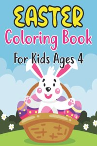 Easter Coloring Book For Kids Ages 4