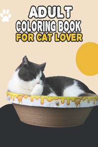 Adult Coloring Book For Cat Lover