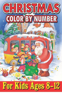 Christmas Color By Number For Kids Ages 8-12