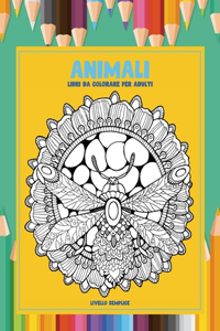 Libri da colorare per adulti - Livello semplice - Animali