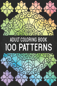 100 Patterns Adult Coloring Book