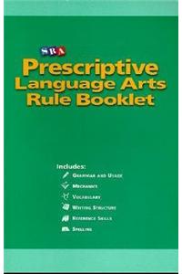 Prescriptive English, Language Arts Rule Booklet