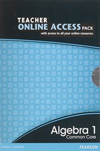 High School Math 2012 Common Core Algebra 1 Teacher Online Access Pack Grade 8/9