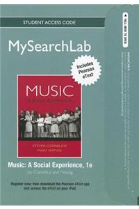 MySearchLab with Pearson eText -- Standalone Access Card -- for Music